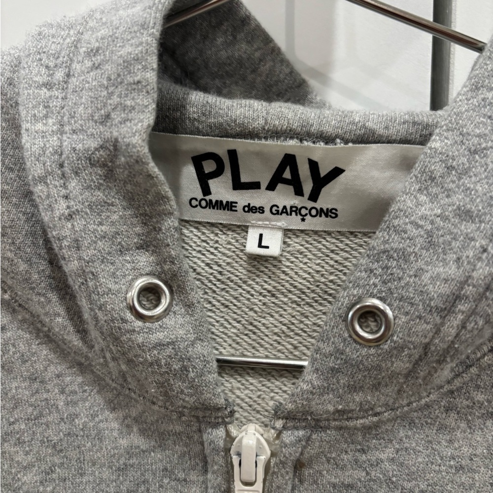 Comme des Garcons Gray Zip Up Hoodie - Picture 3 of 3
